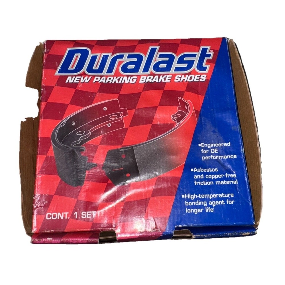 Duralast 678 New Parking Brake Shoes Set for 1995 Ford Escort Rear OE Spec